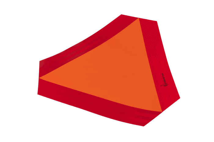 HERMON Reflektoraufkleber, langsam fahrendes Warndreieck, 300x120mm