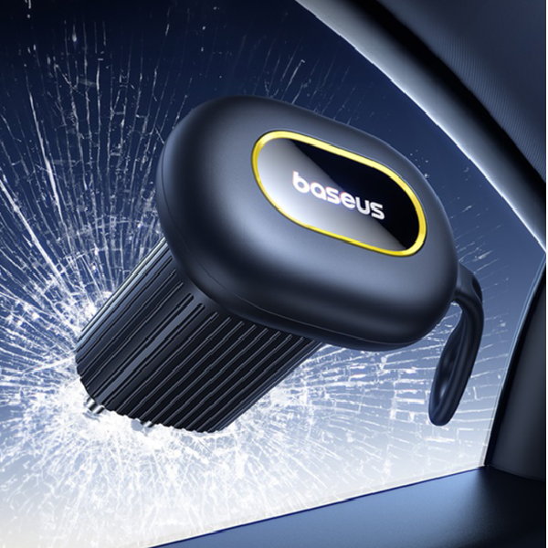 BASEUS GoTrip DT1 2-in-1 Sicherheitshammer für Fenster, Rettungsmesser für Sicherheitsgurte