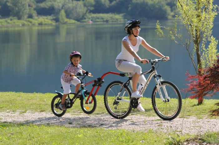 Trail Angel Fahrrad-Anhängerkupplung – Rot