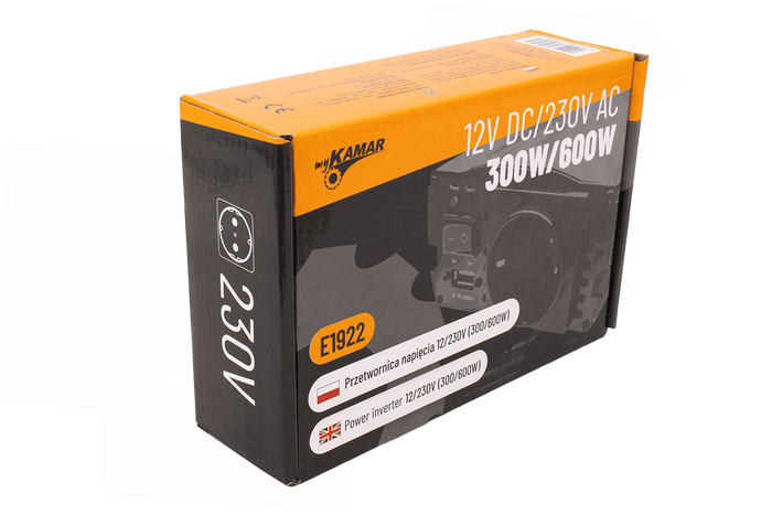 Spannungswandler 12V/230V (300/600W) KAMAR E1922