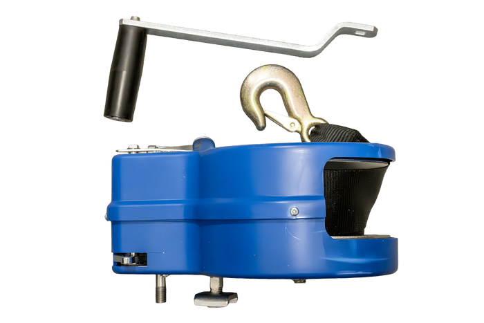 OUTLET Manuelle Seilwinde für KNOTT 1150 kg Anhänger mit Gurt