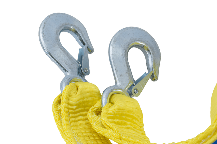 Abschleppseil mit Haken UNITRAILER Abschleppgurt 5m/50mm/4t gelb