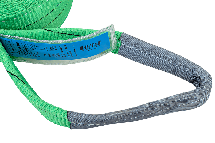 HEFFA Kranschlinge 5m/60mm/2t mit Schlaufen