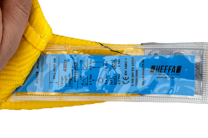 HEFFA Kranschlinge 4 m/90 mm/3 t mit Schlaufen