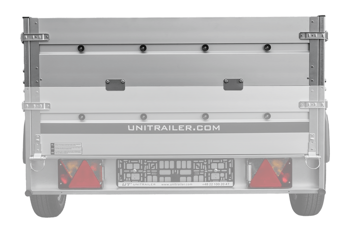 BIS-Aluminiumseitenwände für den UNITRAILER GARDEN 230 KIPP ALU-Anhänger