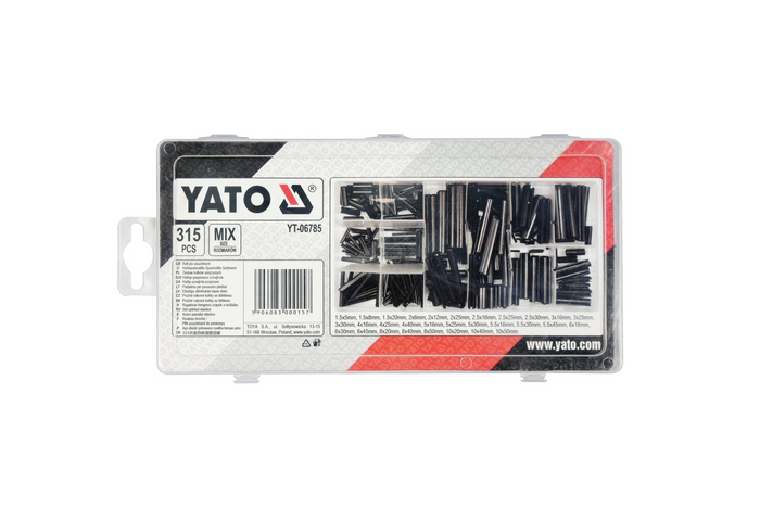 Satz Federstifte YATO YT-06785, verschiedene Größen, 315 Stück