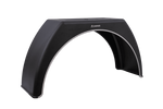 Kotflügel für Anhänger 15-17,5" DOMAR DK3114, flacher Radlauf 950/300 mm mit weißer Zierleiste