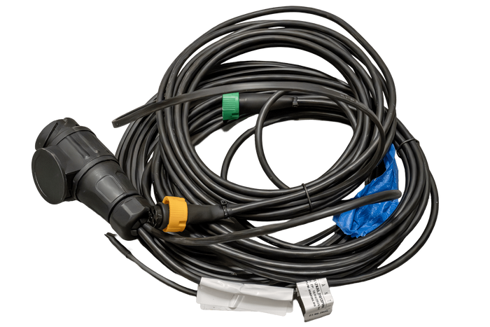 MANTES Elektroinstallations-Anhängerkabelbaum 5,2 m, 13-poliger Stecker, 2 x 5-polige Bajonettverschlüsse