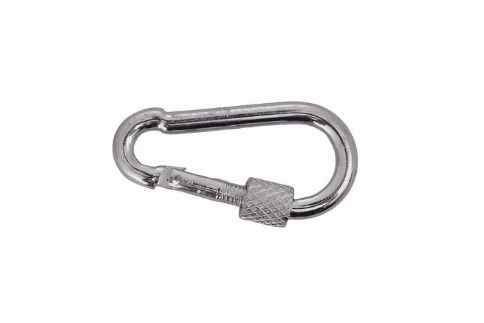 Karabinerhaken mit Sicherung für Seile DROMET KSZ.4.40 Feuerwehrkarabinerhaken 4x40mm