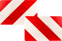 ÜBERGROSSE HERMON-Markierungsschilder links+rechts