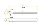 Seitenscharnier mit Halterung UNITRAILER BSCH 10-270+BSCHG 10-A komplette Anhängerseitenmontage