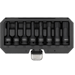 YATO YT-1066 Sechskant-Schlagschrauber-Steckschlüssel 6-19mm 8 Stück.