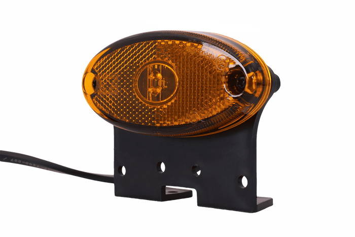 ASPÖCK FLATPOINT II LED Umrissleuchte, orange, universal, mit Halterung