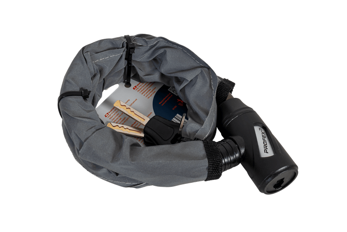 PROFEX Reflex Stahlpanzer-Fahrradschloss, 70 cm lang