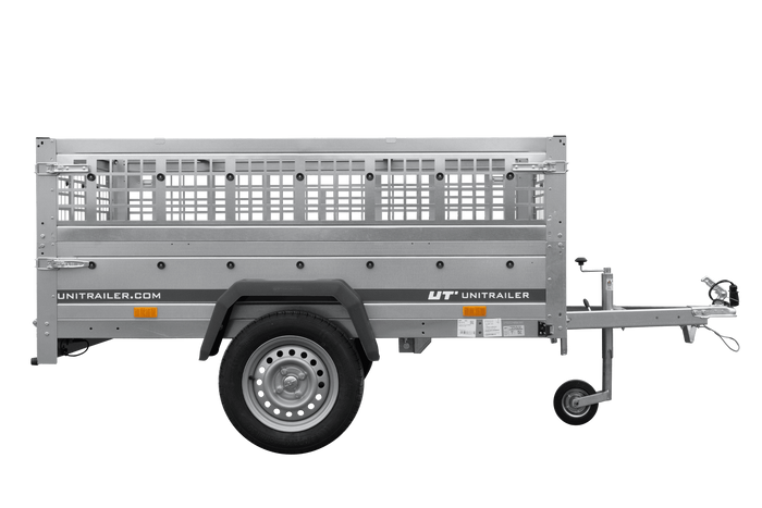 Einachsanhänger 200x125 UNITRAILER GARDEN 201 KIPP mit Gitterseitenwänden