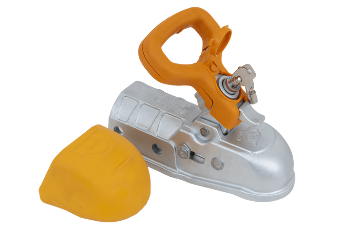 STEELPRESS BC-3500E-00-02+SD Kugelkopfkupplung für einen 3500 kg schweren Anhänger mit einer 60,5 mm starken Gusseisenrohrdeichsel