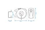 ProPlus 580786 automatisches Aufrollkabel, 15 m Kabel