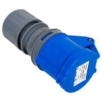 MANTES 2P+Z Steckdose, tragbare Steckdose 16A 230V mit Klappe