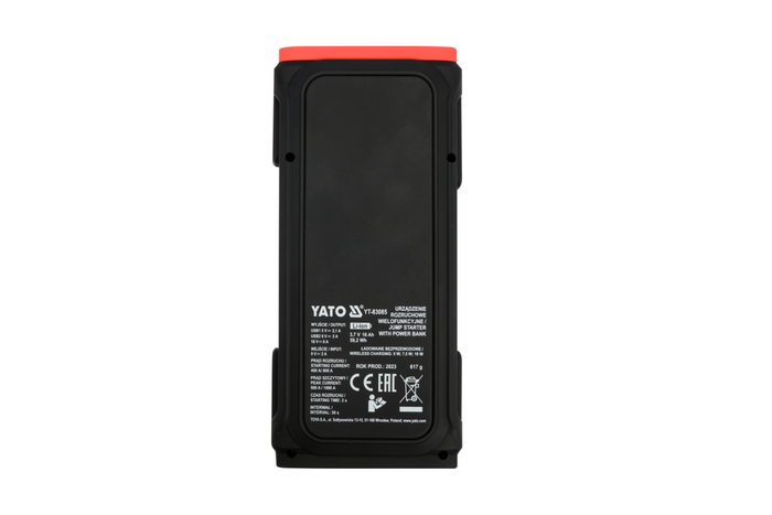 YATO YT-83085 Starthilfe-Powerbank 16000mAh mit induktiver Ladefunktion