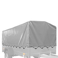 Abdeckung für den Rahmen h-800 UNITRAILER Plane für den Anhänger 264x125cm GARDEN 264 KIPP und EXPERT PLUS 2612