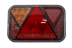 FRISTOM FT-270 LED-Rücklichter + MANTES 4m 7PIN Kabelbaum