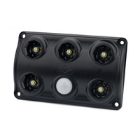 HORPOL LWD2156/CZ LED 900lm schwarze Innenraumleuchte mit Bewegungssensor
