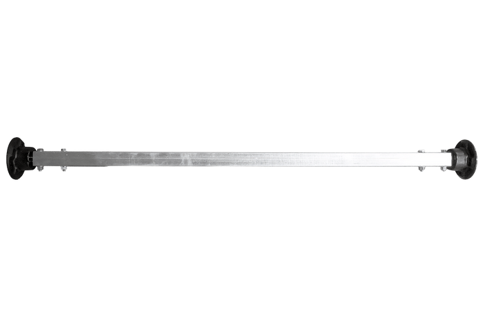 KNOTT VR7 ungebremste Starrachse mit Federung für Anhänger 750 kg 1240 mm 1580 mm 4x100