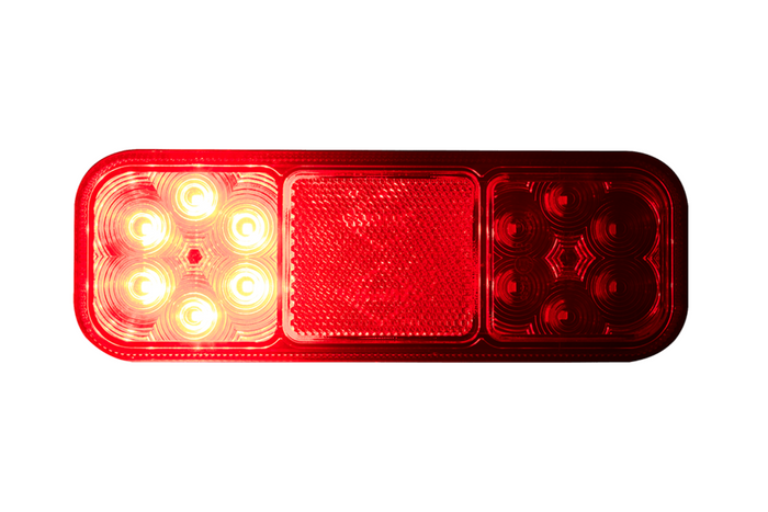 HORPOL LZD2831 LED-Rückleuchte mit 4 Funktionen, universell