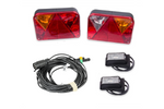 Lichtset: DOBPLAST Rückleuchte + DOBPLAST LED-Seitenmarkierungsleuchte + MANTES 7m 7-PIN Kabelbaum