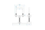 ProPlus Halterung für Reserverad an Anhängern mit 60x60mm Profil