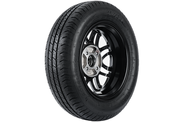 Anhängerrad LINGLONG TIRE 155/70 R13 75N ALU UNITRAILER RIM 4Jx13" 4x100 ET:30