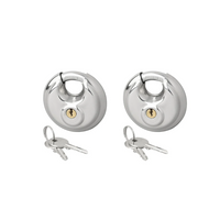 Kłódka / zamek dyskowy 70mm 2 szt. z tym samym kluczem