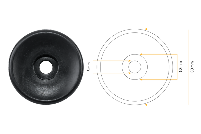 TULPLAST Anhängerseitenrollen zur Befestigung von Abdeckungen, Netzen und Planen, 24er-Set