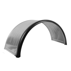 Doppelkotflügel für Anhänger 15-16" DOMAR DK7120 Radlauf 880/400 mm Metall mit Gummikante