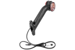 ASPÖCK SUPERPOINT II linke Positionsleuchte an einem Gummiarm mit seitlichem Kabel