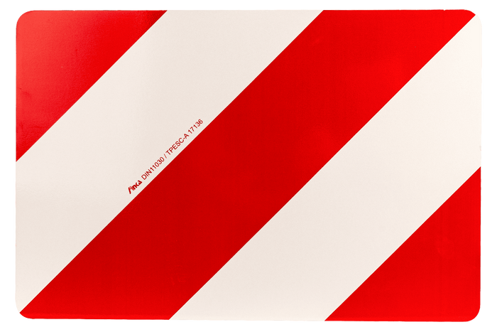 ÜBERGROSSE HERMON-Markierungsschilder links+rechts