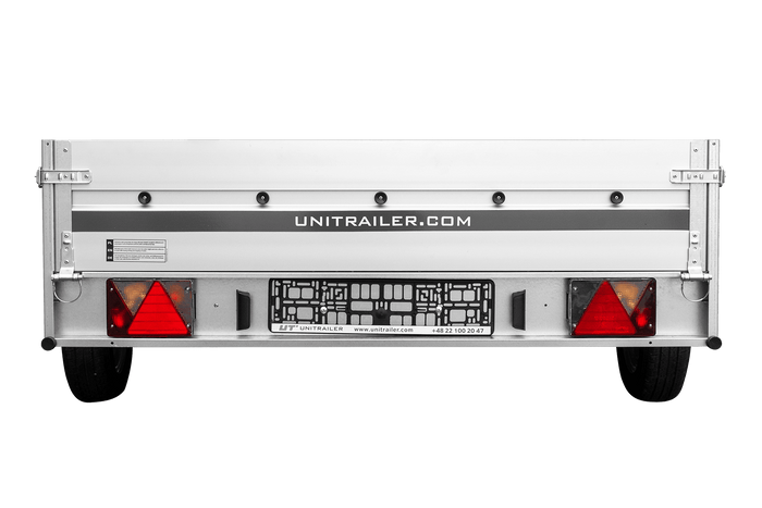 Anhänger mit Aluminiumseitenwänden 264x150 Unitrailer Garden 265 KIPP ALU
