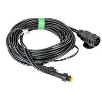 ASPÖCK Elektroinstallation Anhängerverkabelung Kabelbaum 7m 13/8 Pol Stecker Bajonett 2x 5 Pol