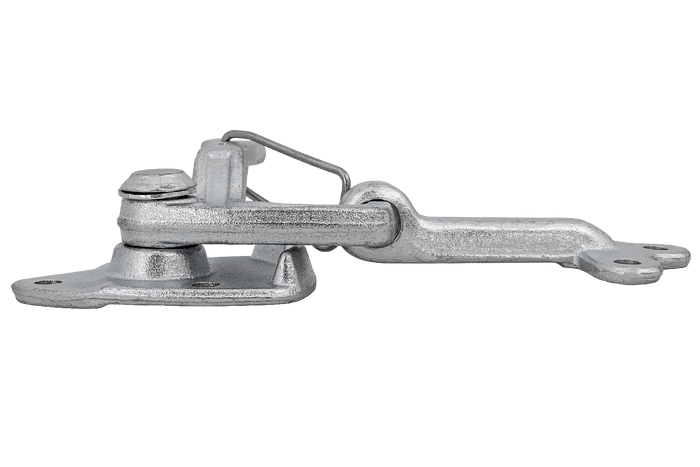 Linke Anhängerkupplung mit WINTERHOFF WV 20-L + WVG 20-A Verschluss, kompletter Anhängerseitenverschluss