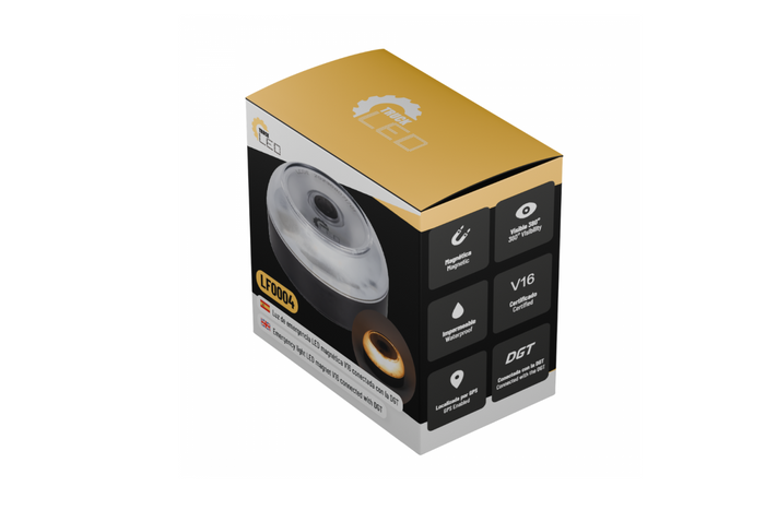 TruckLED LED V16 DGT magnetische Notleuchte mit GPS und SIM-Karte