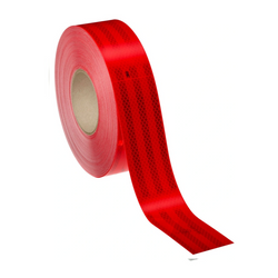 3M rotes, selbstklebendes Reflexband Kontur – Rolle 55 mm/50 m
