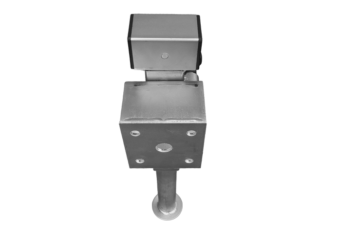 UNITRAILER D-110.000.049 ausziehbare Kurbelstütze für 1300 kg Pritschenanhänger 410-645 mm