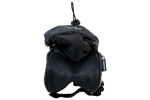 PROFEX 82318 Lange schwarze Luxus-Fahrradsatteltasche mit Flaschenfach