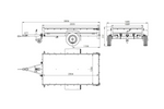 PKW-Anhänger 230x125 UNITRAILER GARDEN 230 KIPP mit blauer Hochplane 80 cm