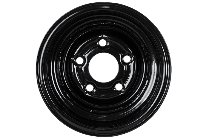 Stahlfelge für Anhänger UNITRAILER schwarz 6Jx10"H2 5x112 ET:-4