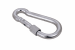 Karabiner mit Schraubverschluss für Seile DROMET KSZ.8.80 Feuerwehrkarabinerhaken 8x80mm