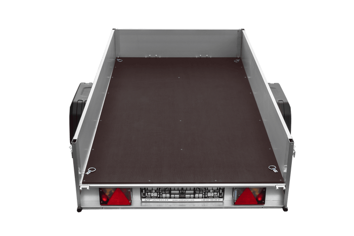 Autotransportanhänger auf Federn mit Aluminiumseitenwänden 230x125 Unitrailer Garden 230/R KIPP ALU