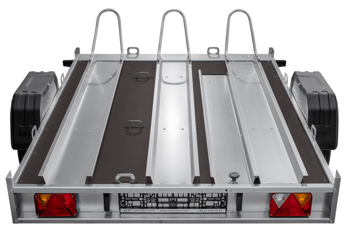 Motorradanhänger 220x155 UNITRAILER MOTO 3 Feder