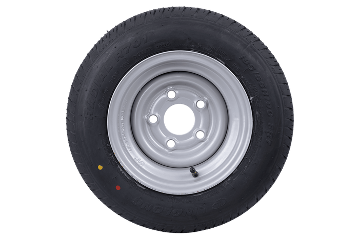 OUTLET Verstärktes Rad für Anhänger REIFEN LINGLONG 195/55 R10C 98/96N FELGE UNITRAILER 6Jx10&quot; 5x112 ET:-4