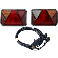 FRISTOM FT-270 LED Rückleuchten + MANTES Kabelbaum 4,1m 7-PIN
